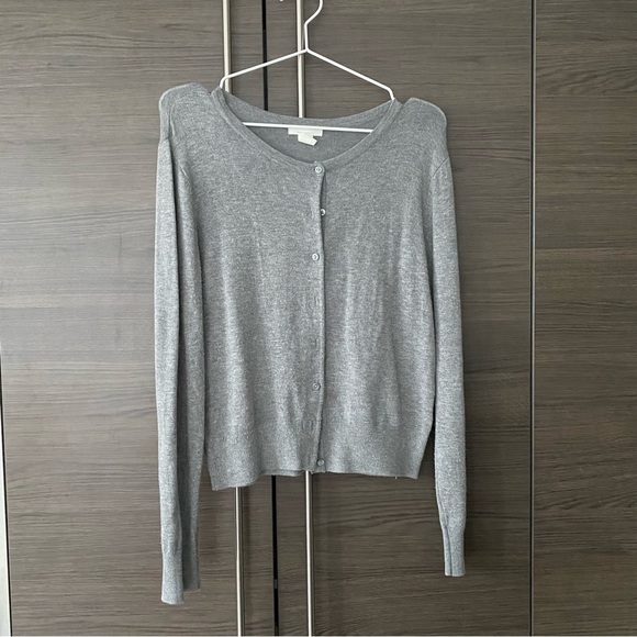H&M Gray Button Down Cardigan - Picture 1 of 4
